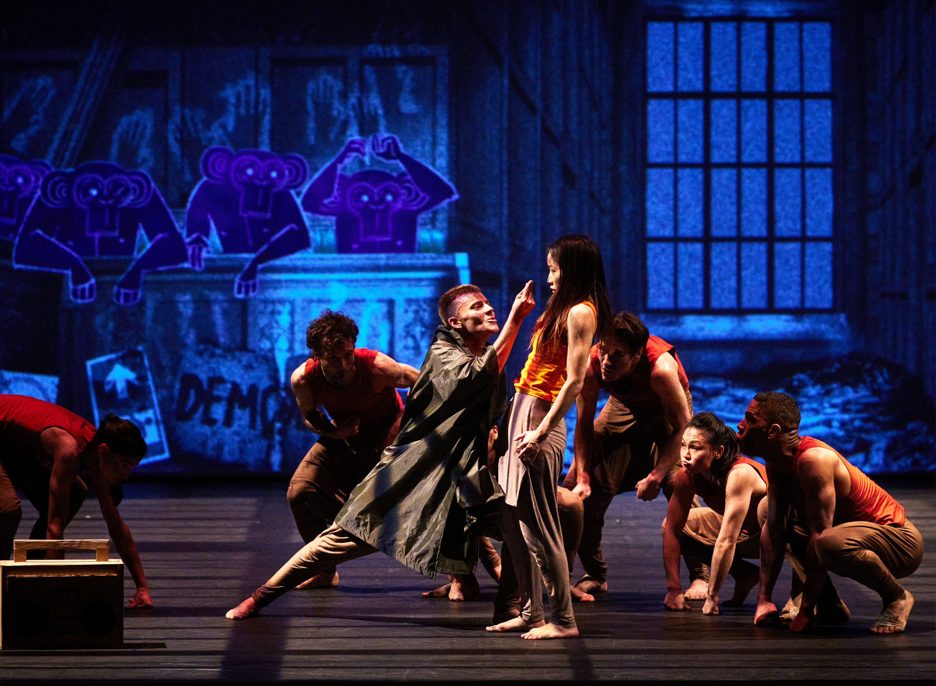 Actors perform in Jungle Book reimagined